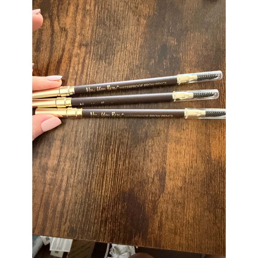 Belle Beauty How You Brow Waterproof Brow Pencil Dark Brown Set of 3 Spoolie Tip